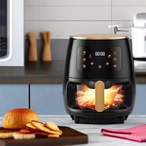 Friteuză cu Aer Cald S-18 Air Fryer 2400W, Afisaj Digital LCD Touch Control