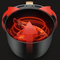 Friteuză cu Aer Cald S-18 Air Fryer 2400W, Afisaj Digital LCD Touch Control
