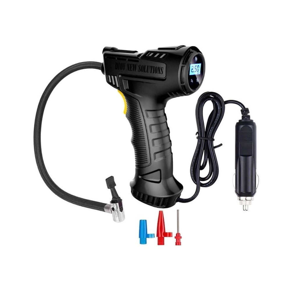 Mini Compresor Auto 12V Tip Pistol cu Afișaj Digital Programabil