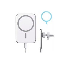 Suport Auto cu Încărcare Wireless MagSafe Rapidă 15W – Perfect pentru iPhone