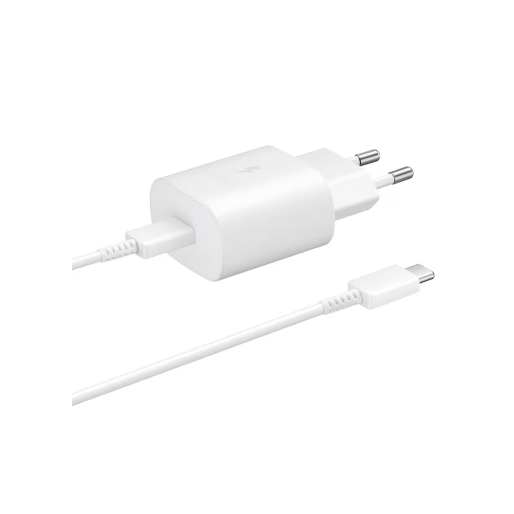 Încărcător Rețea Premium PD FastCharging USB-C 25W + Cablu USB-C 3A – Încărcare Rapidă și Eficientă